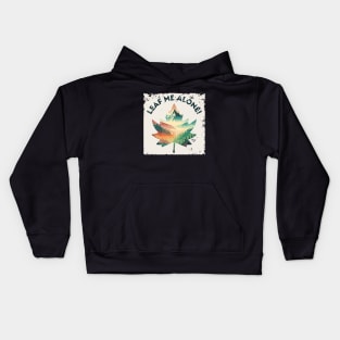 Serenity Leaf: Natural Scenery Kids Hoodie